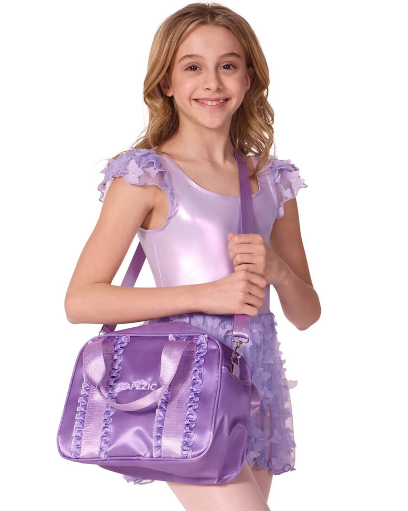 Capezio Eloise Ruffle Dance Bag - B324 - Lavender
