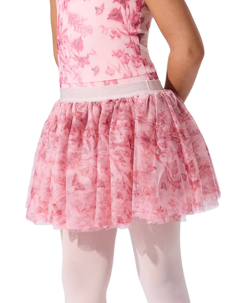 Capezio Folk Tale Three Layer Pull-On Ballet Tutu Skirt - F12646C Girls - Fairy Toile Print