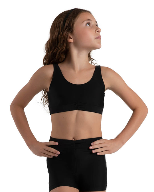 Capezio Freya Pinch Front Band Crop Top - 12284C Girls