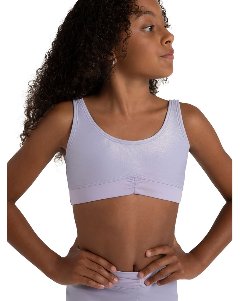 Capezio Freya Pinch Front Band Crop Top - 12284C Girls
