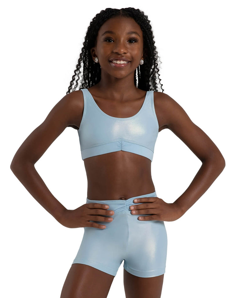 Capezio Freya Pinch Front Band Crop Top - 12284C Girls