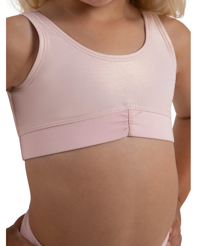 Capezio Freya Pinch Front Band Crop Top - 12284C Girls