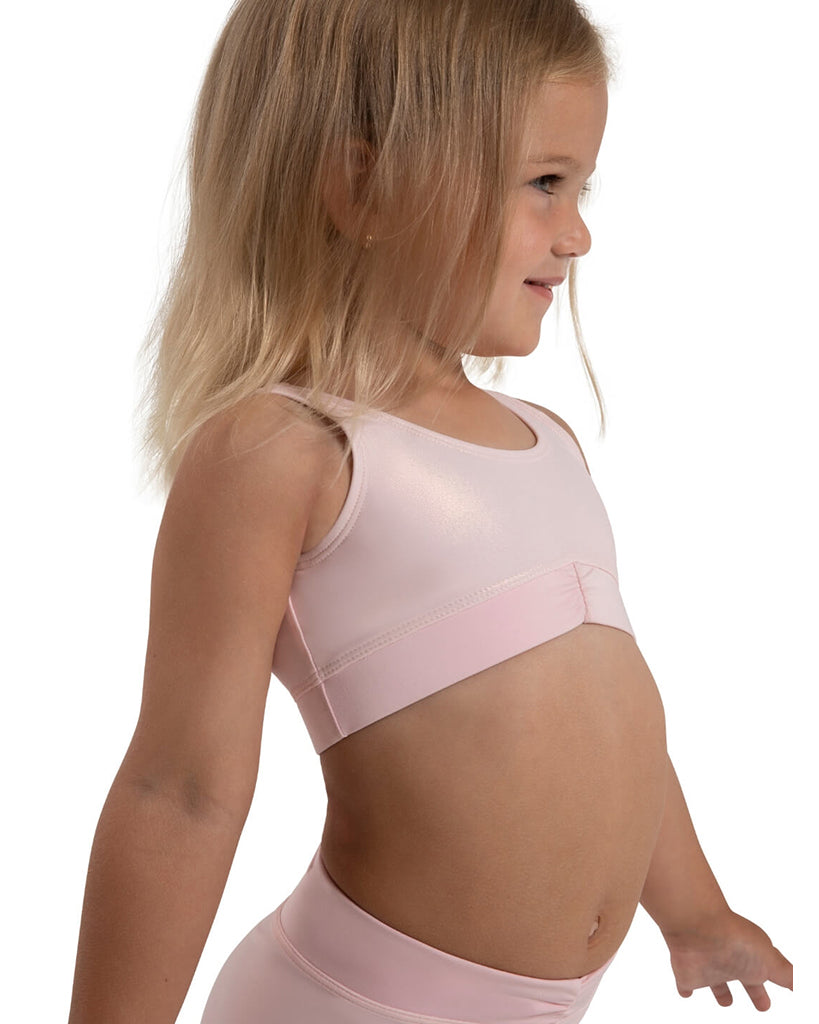 Capezio Freya Pinch Front Band Crop Top - 12284C Girls