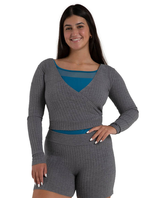 Capezio Harmonie Knit Ballet Crossover Sweater - CK11002W Womens