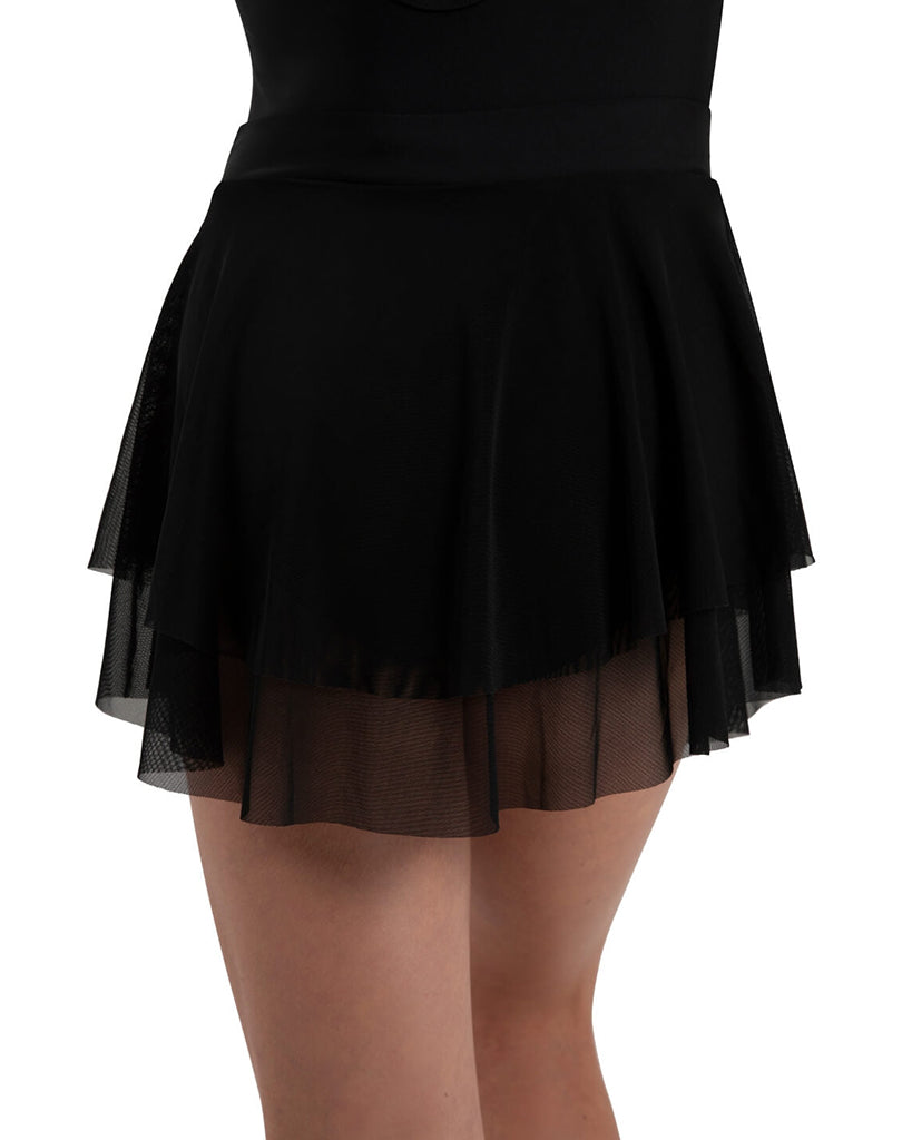 Capezio Wanderlust Isabella Two Tier Mesh Pull-On Ballet Skirt - 12286C Girls