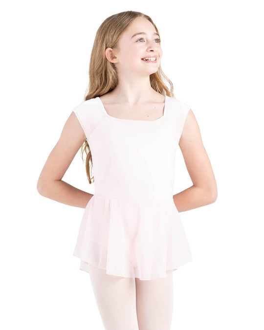 Capezio Jane Velvet Cap Sleeve Skirt Dress - 12213C Girls