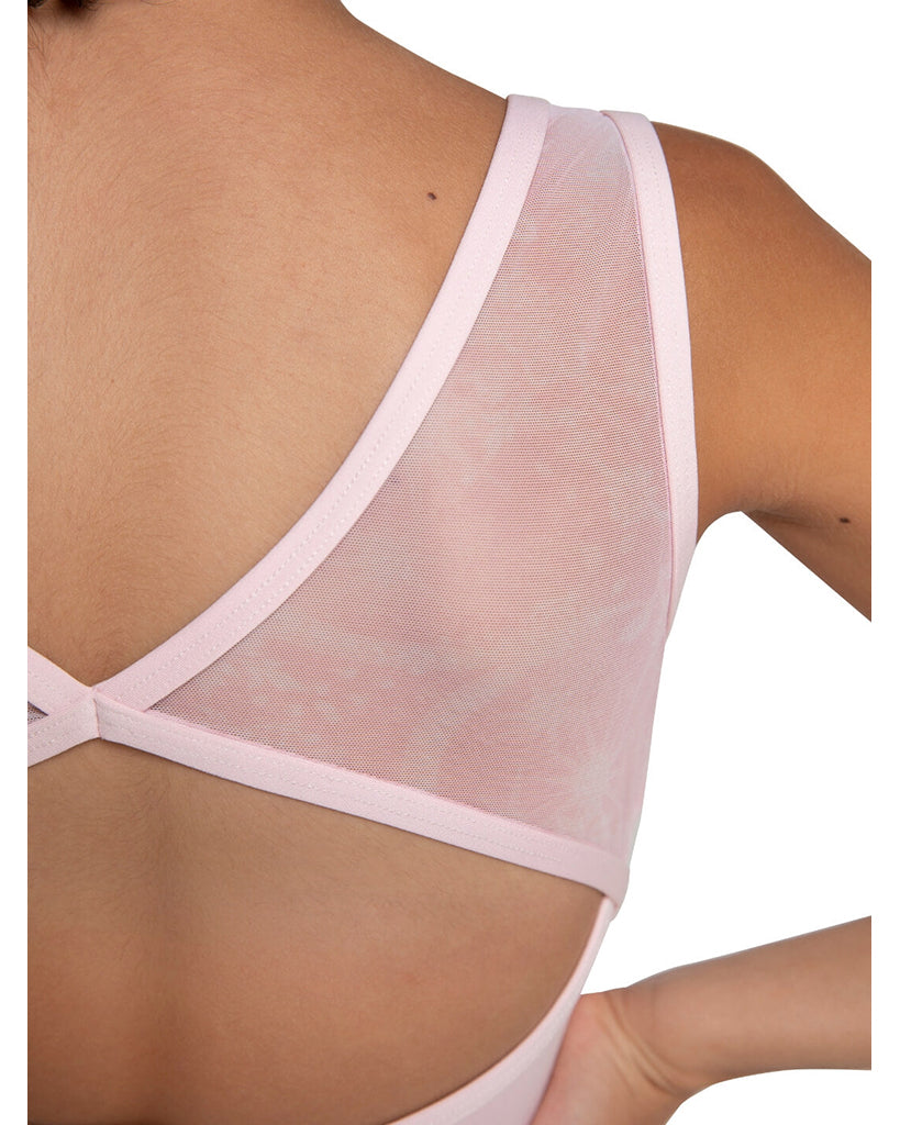 Capezio Jewel Garden Diamond Princess Seamed Mesh Tank Leotard - 12291C Girls - Pink