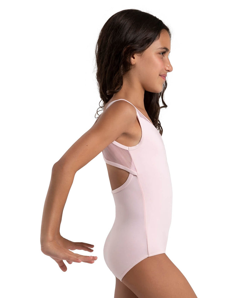 Capezio Jewel Garden Diamond Princess Seamed Mesh Tank Leotard - 12291C Girls - Pink