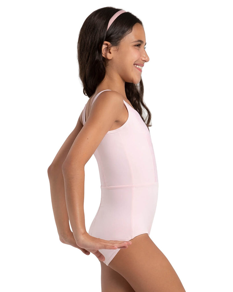 Capezio Jewel Garden Lapis Princess Seamed Floral Printed Mesh Tank Leotard - 12292C Girls - Pink