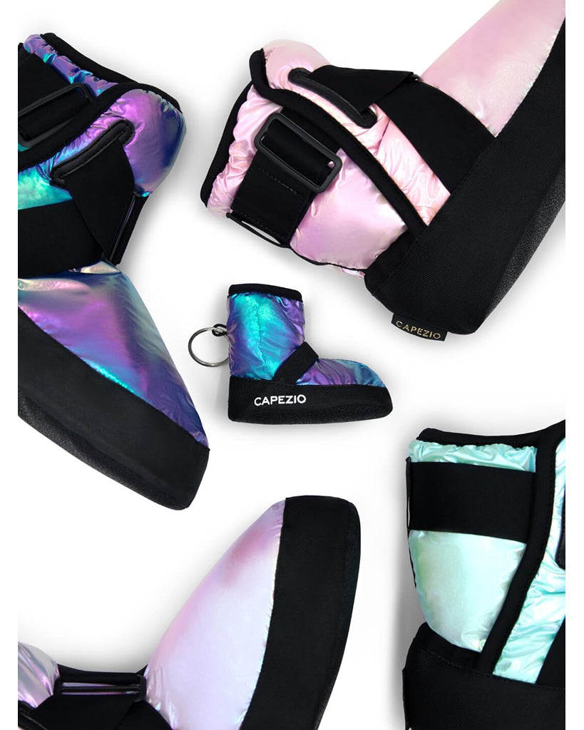 Capezio Mini Warm Up Bootie Keychain A3042 - Metallic Rainbow
