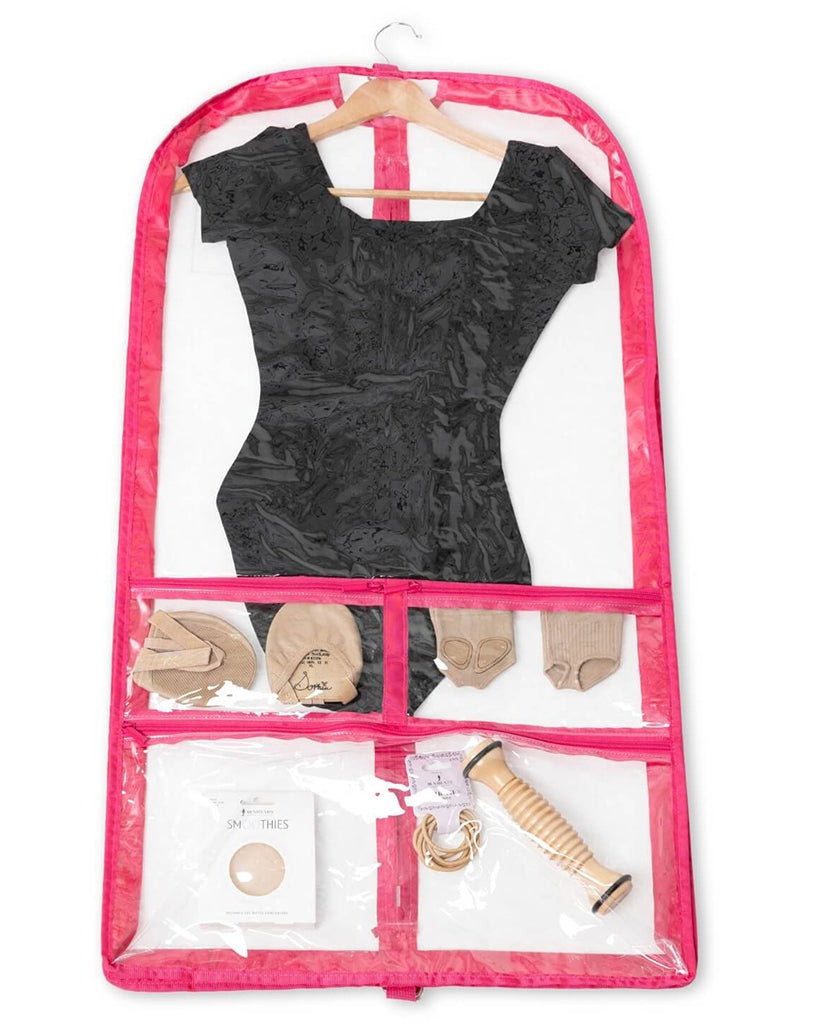 Capezio On The Go Clear Vinyl Garment Bag With Pockets - B305