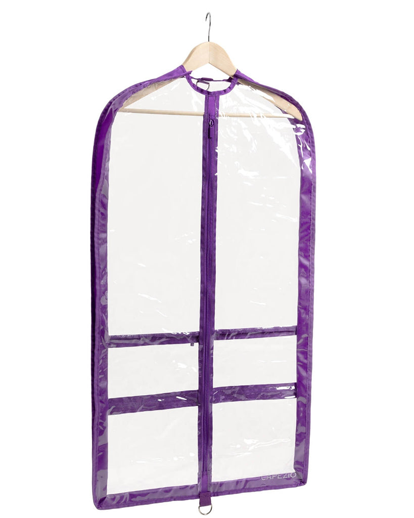 Capezio On The Go Clear Vinyl Garment Bag With Pockets - B305