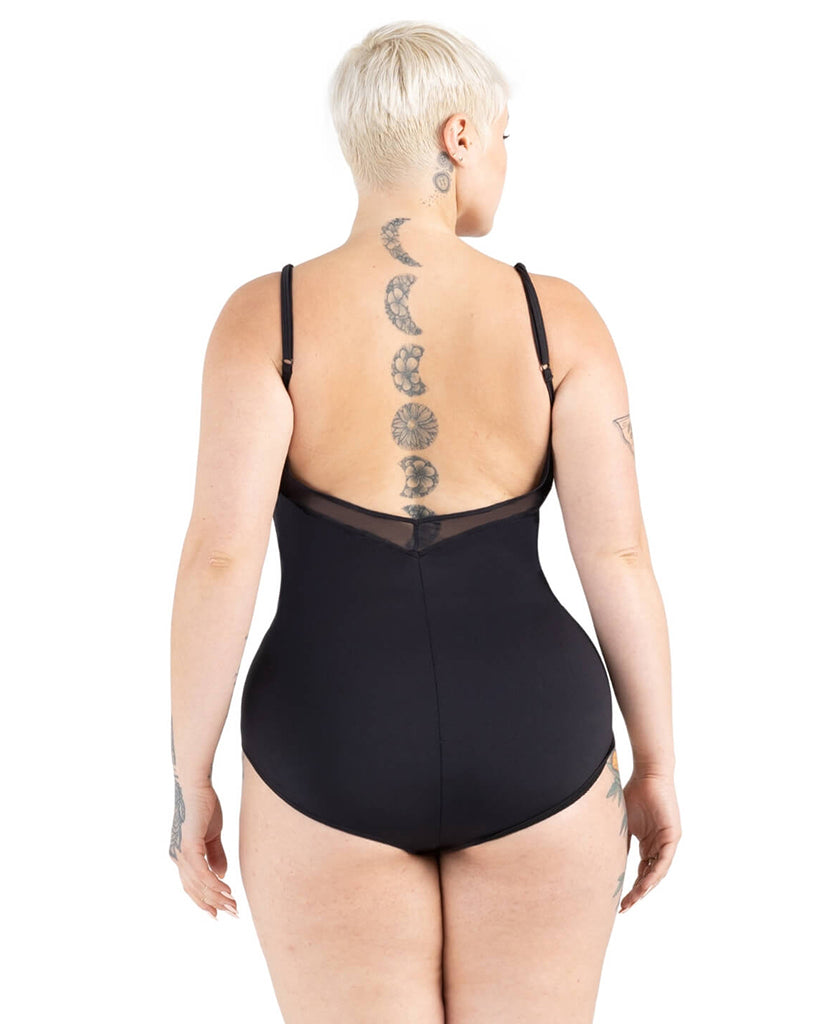 Capezio Reminiscent V Neck Mesh Detail Camisole Leotard - 12239W Womens