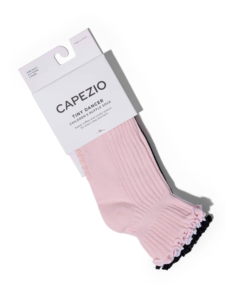 Capezio Scalloped Edge Socks 3-Pack - BG107C Girls/Boys