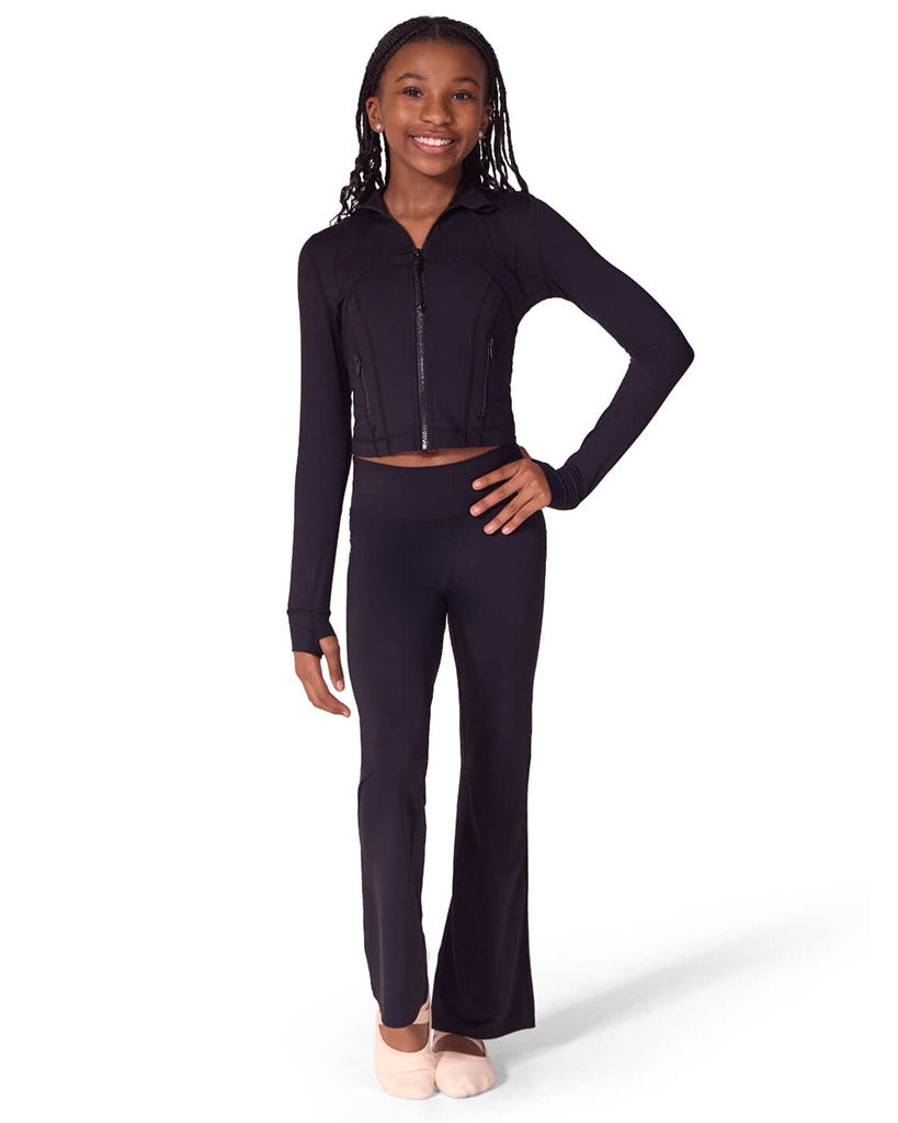 Capezio Soft Elegance Athletic Dance Zip-Up Jacket - EL111T Girls
