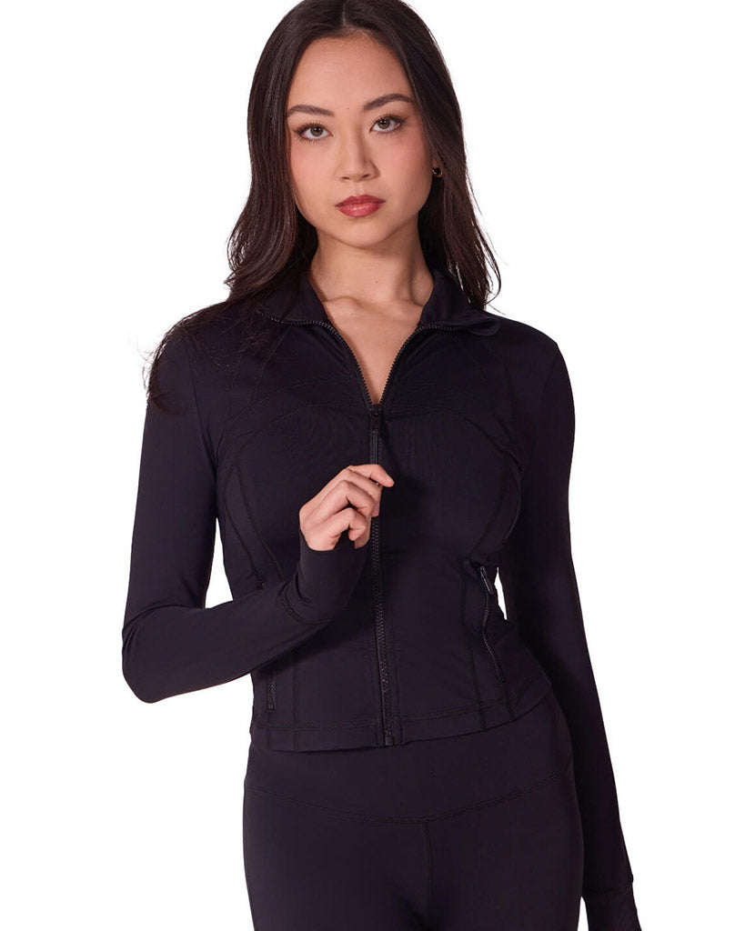 Capezio Soft Elegance Athletic Dance Zip-Up Jacket - EL111W Womens