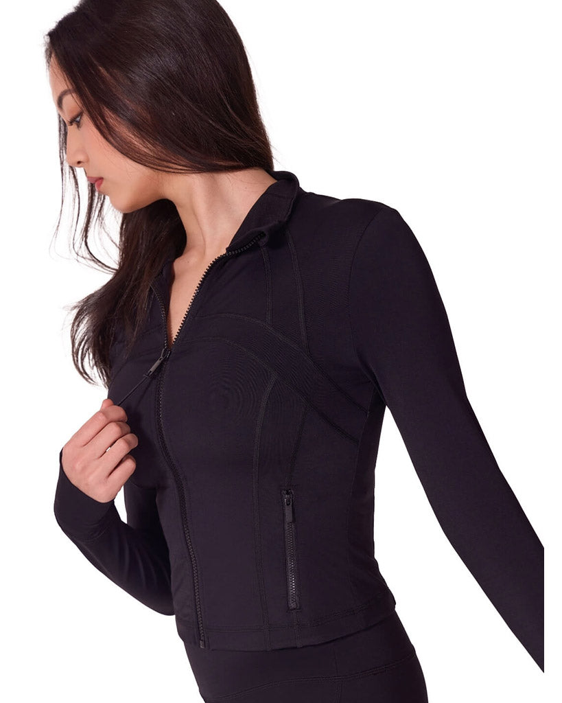 Capezio Soft Elegance Athletic Dance Zip-Up Jacket - EL111W Womens
