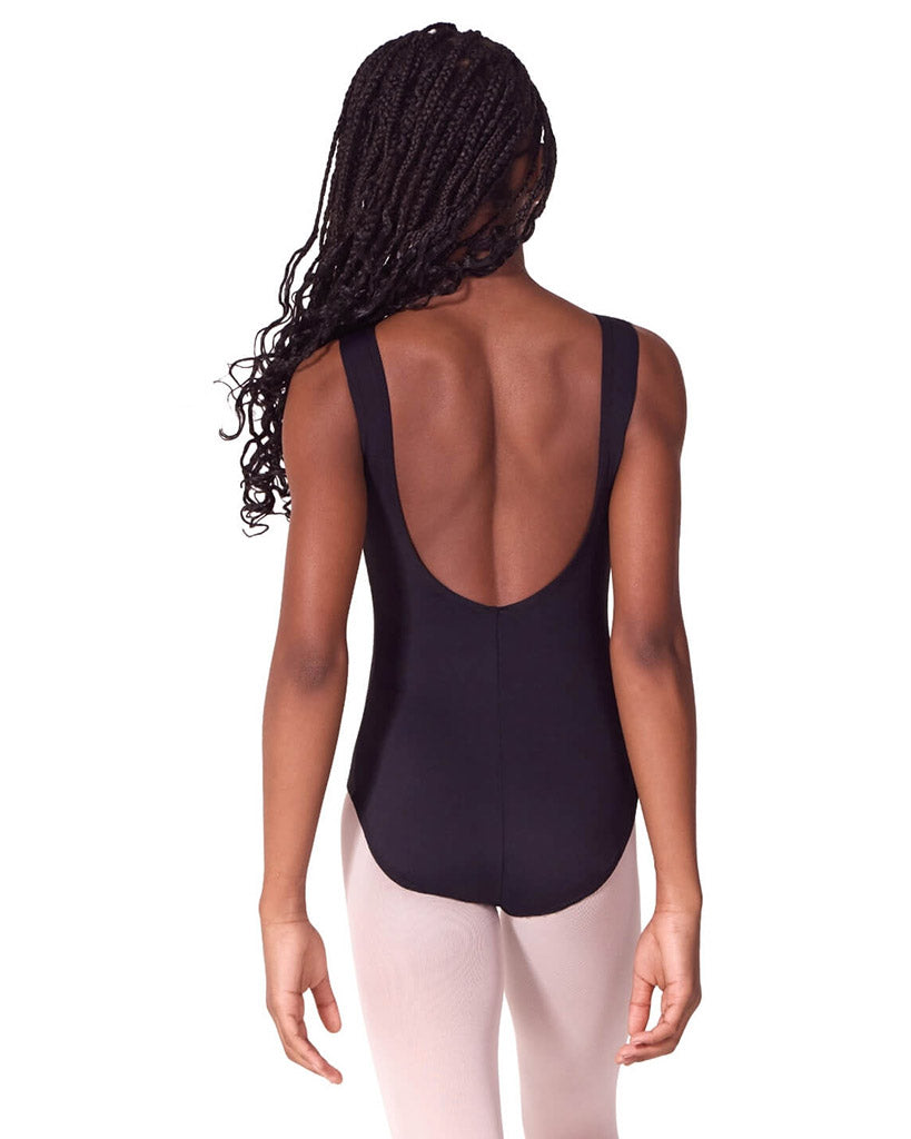 Capezio Soft Elegance Boat Neck Low Back Tank Leotard - EL105T Girls
