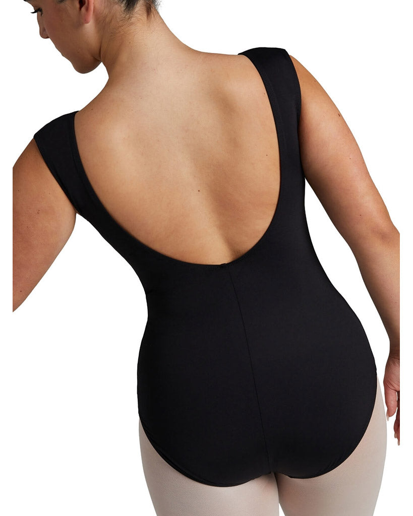 Capezio Soft Elegance Boat Neck Low Back Tank Leotard - EL105W Womens