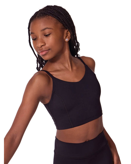 Capezio Soft Elegance Dance Camisole Adjustable Strap Bra Top - EL110T Girls