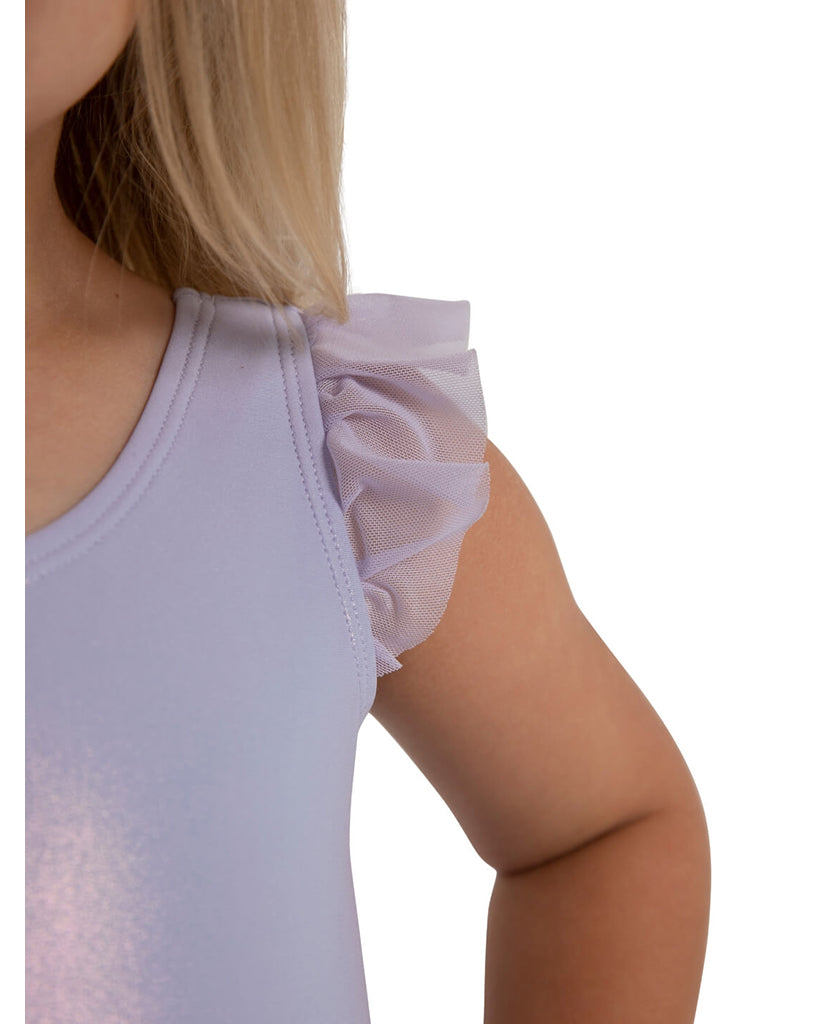 Capezio Wanderlust Voyage Metallic Flutter Sleeve Tank Tutu Ballet Dress - 12283C Girls