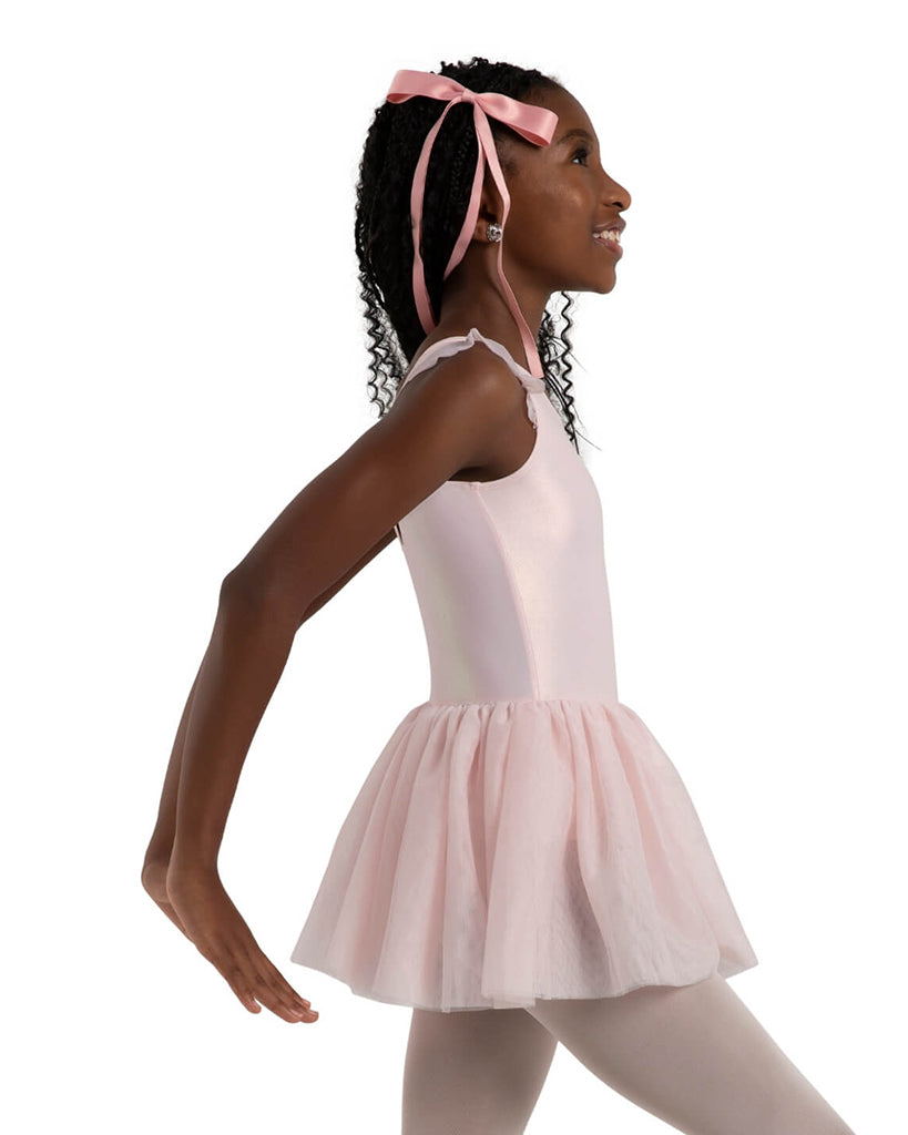 Capezio Wanderlust Voyage Metallic Flutter Sleeve Tank Tutu Ballet Dress - 12283C Girls