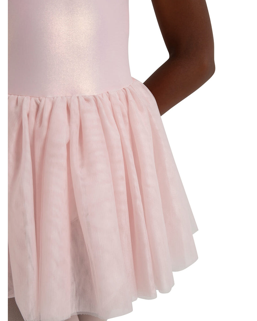 Capezio Wanderlust Voyage Metallic Flutter Sleeve Tank Tutu Ballet Dress - 12283C Girls