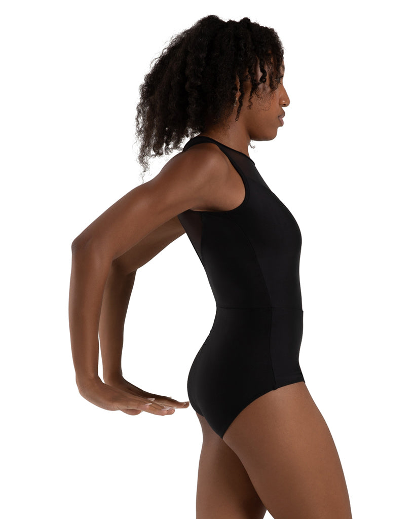 Capezio Yarrow Mesh Neckline Open Back Tank Leotard - 12269W Womens