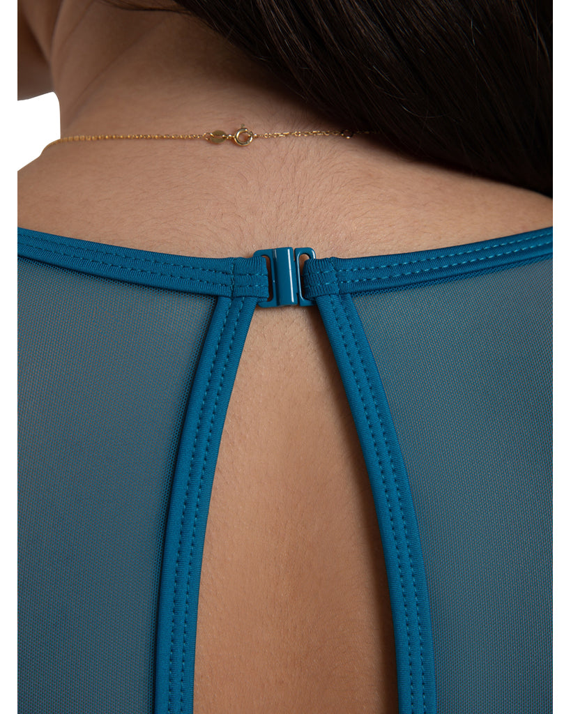 Capezio Yarrow Mesh Neckline Open Back Tank Leotard - 12269W Womens