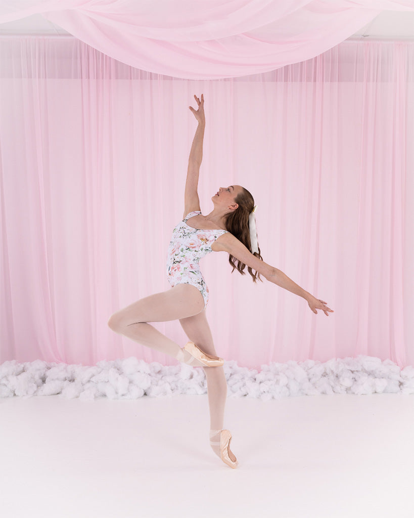 Claudia Dean World Angel Dreamy Edit Collection Square Neck Tank Leotard - Girls - Posey Print