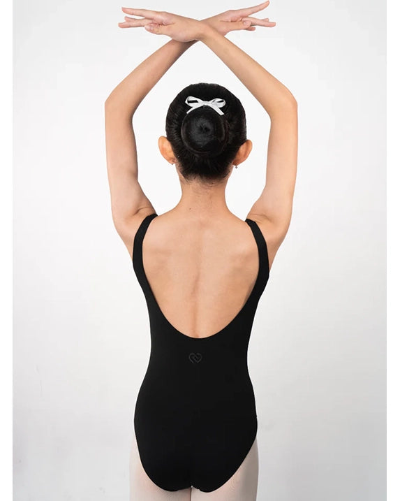 Claudia Dean World Belle Pinch Front Princess Seamed Low Back Tank Leotard - Girls