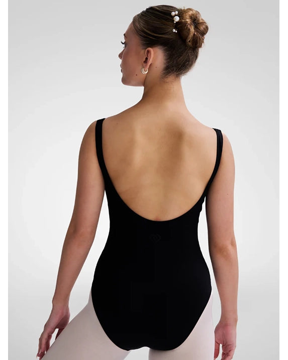 Claudia Dean World Belle Pinch Front Princess Seamed Low Back Tank Leotard - Girls