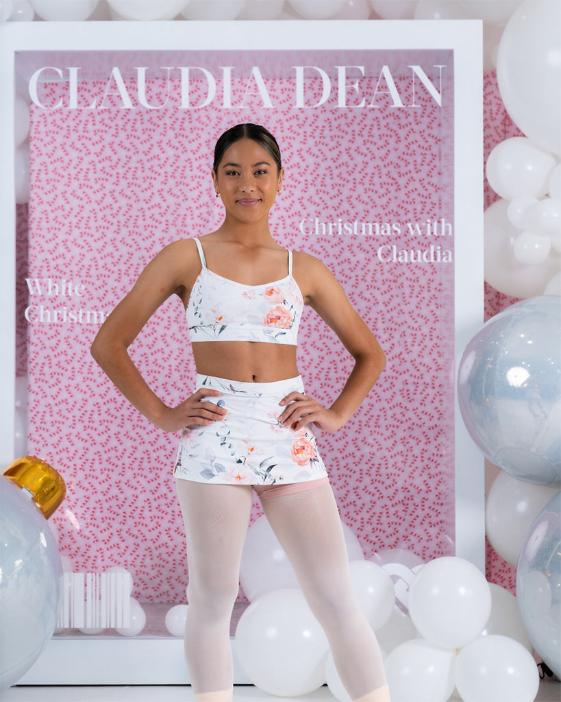 Claudia Dean World Cindy Crop Top - Girls - Sugar Plum Print