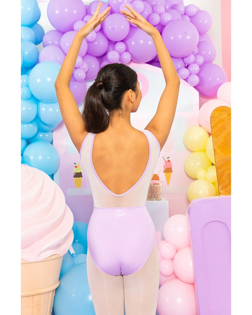 Claudia Dean World Gelato Ice Cream Collection Mesh Seamed Tank Leotard - Womens