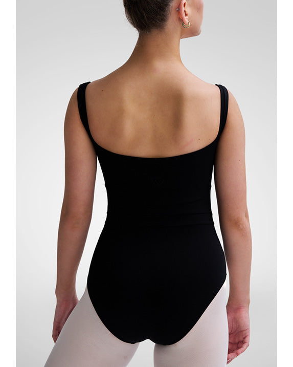 Claudia Dean World Grace Square Neck Mid Back Scoop Seamed Tank Leotard - Girls