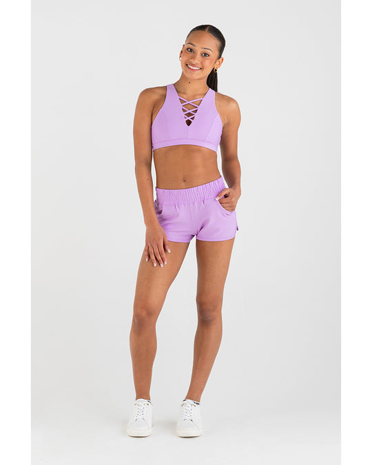 Every Aerobic Short - Girls - Lavender