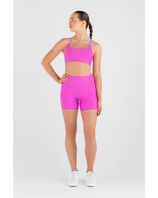 Every Balanced Bodi Workout Short - Girls - Za Za Pink