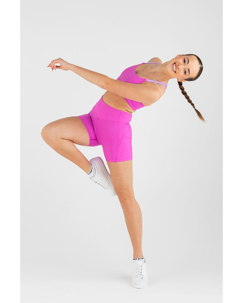 Every Balanced Bodi Workout Short - Girls - Za Za Pink