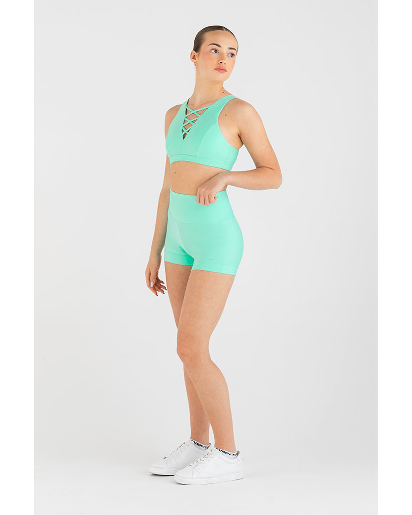 Every Hi-Waisted Short - Girls - Mint Candy