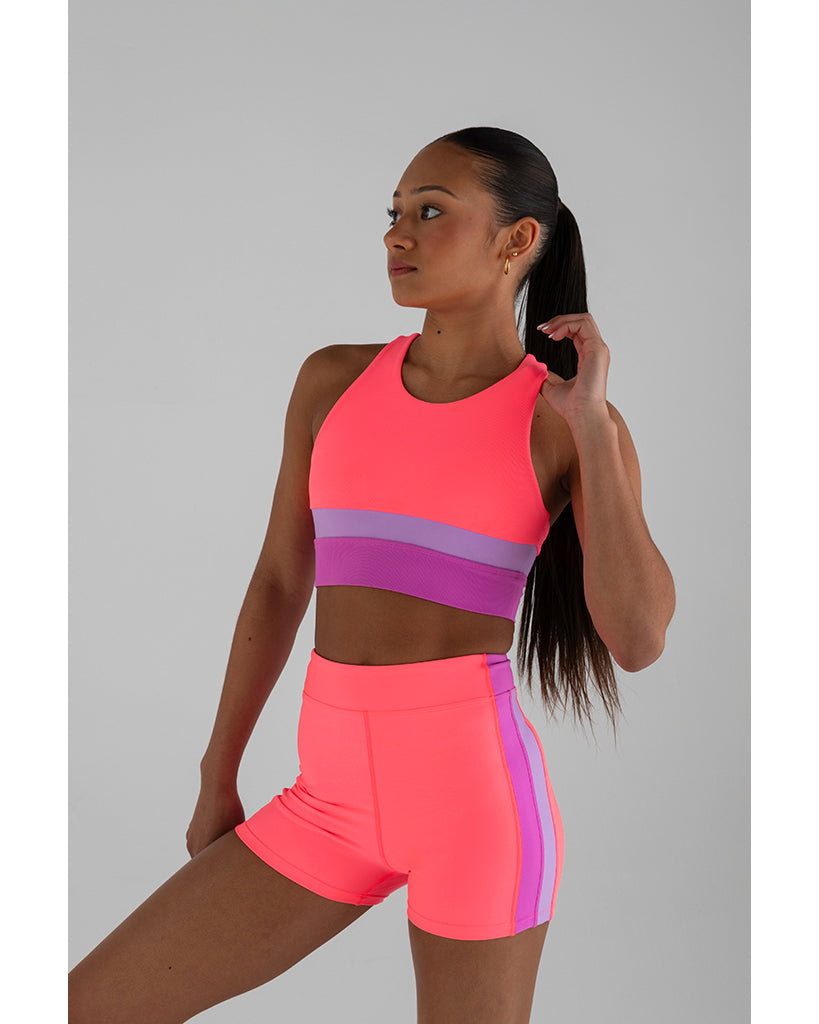 Every Sports Club Crop Top - Girls - Neon Cantaloupe