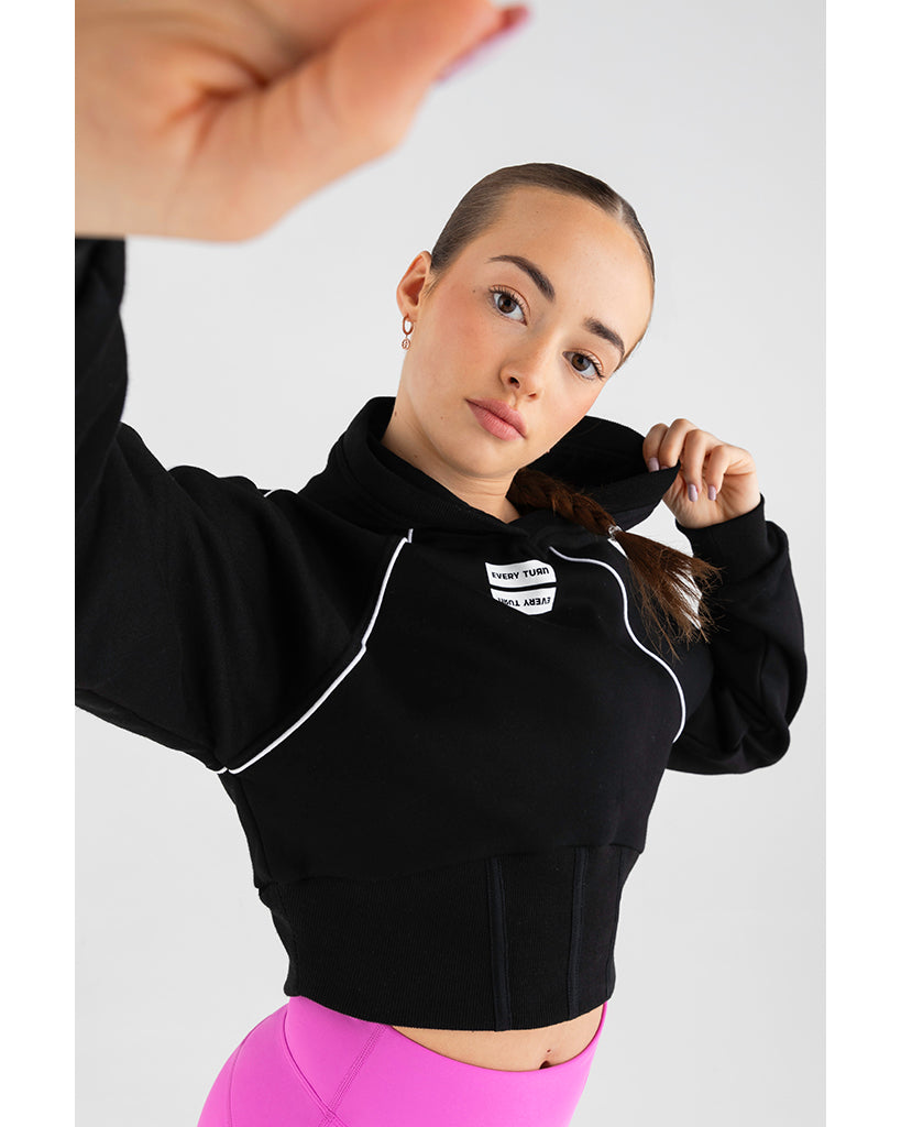 Every Squad Cropped Hoodie - Girls - Black