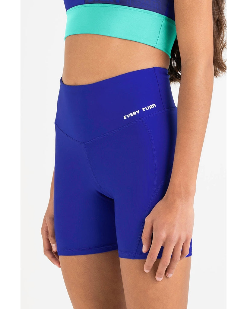 Every Turn Balanced Bodi Workout Short - Girls - Cobalt Blue - Dancewear  Centre