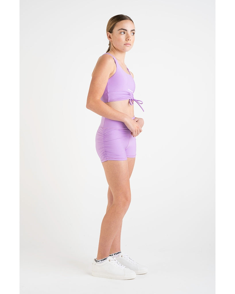 Every Turn Breathe Deeply Cropped Singlet - Girls - Lavender
