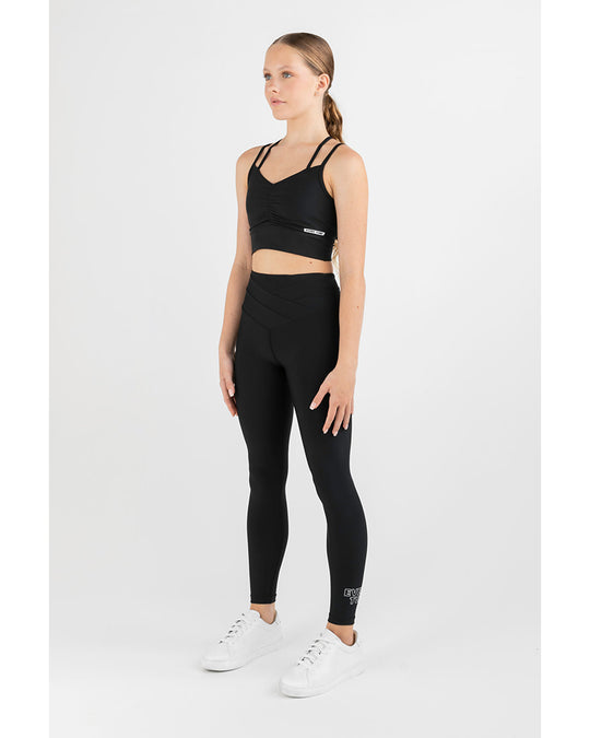 Every Turn Fame Full Length Tight - Girls - Black