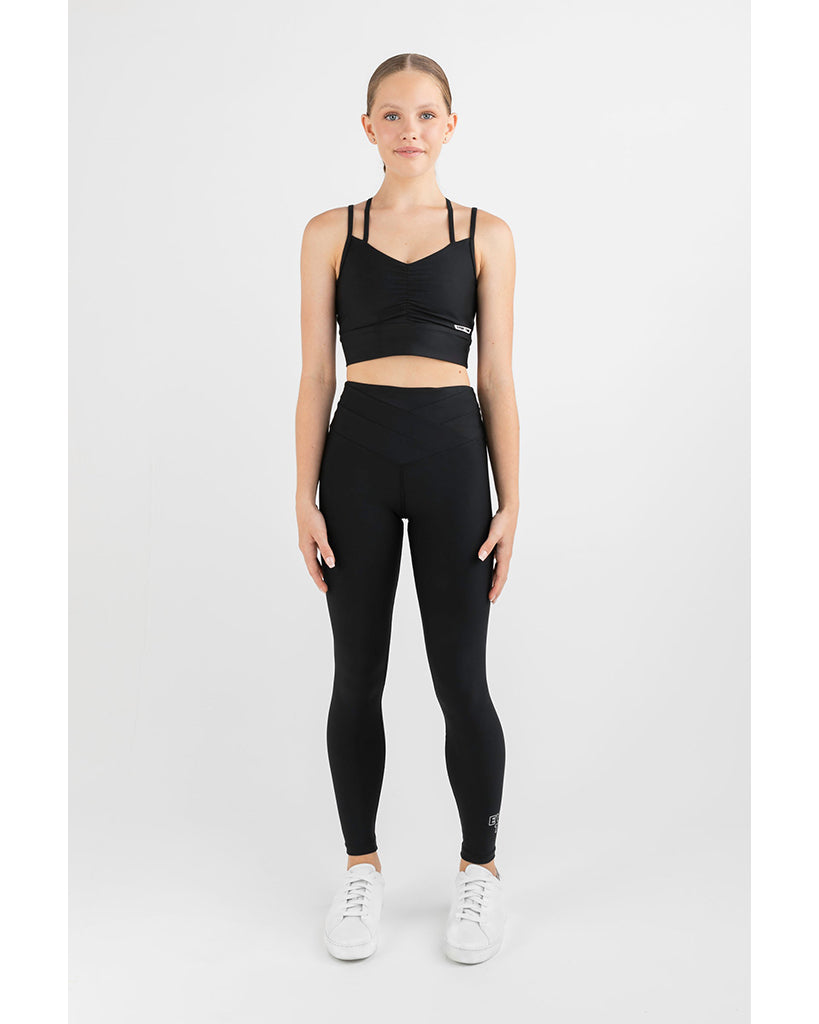 Every Turn Fame Full Length Tight - Girls - Black