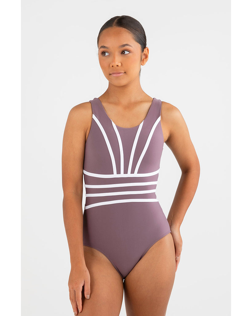 Every Turn Soul Sister Tank Leotard - Girls - Cinnamon Latte