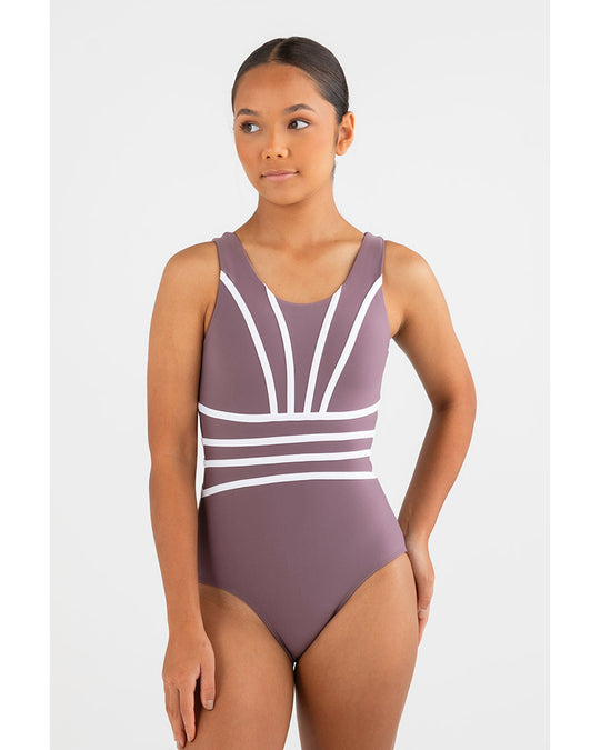 Every Turn Soul Sister Tank Leotard - Girls - Cinnamon Latte