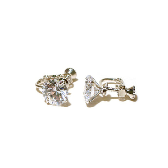 FH2 10mm Dance Competition Clip-On Rhinestone Earrings - AZ0017-1