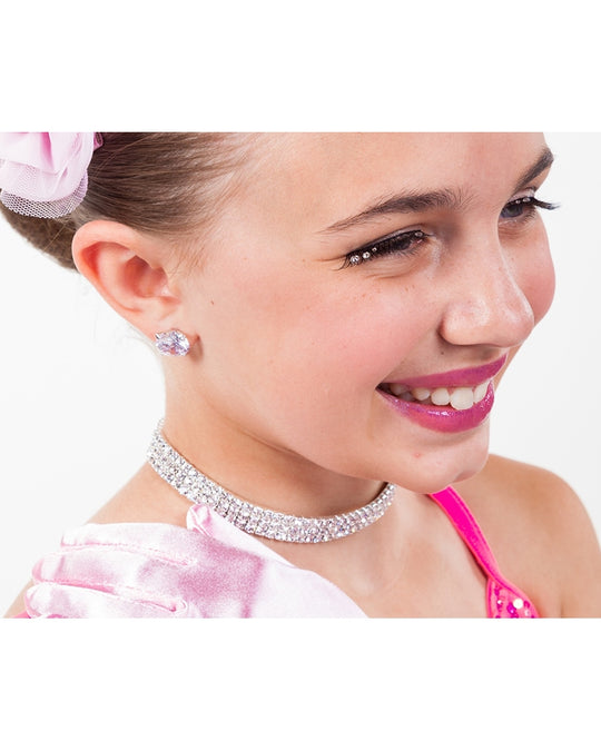 FH2 10mm Dance Competition Stud Rhinestone Earrings - AZ0017