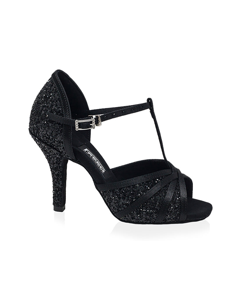 Freed Of London Isla Glitter Open Toe Sandal 2.5&quot; Latin Ballroom Shoes - Womens